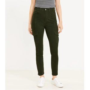 LOFT Skinny Cargo Pants in Sateen, Size 18, NWT